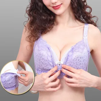 

Clothing Cotton Breastfeeding Bra Wirefree Nursing Maternity Bra For Pregnant Women Pregnancy Breast One Size Sleep Underwear