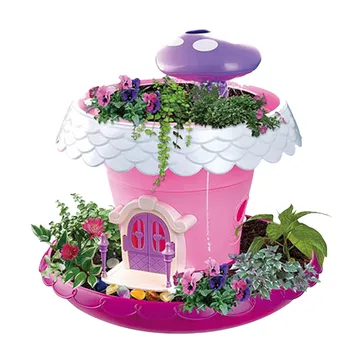 

Funny Children Pretend Play Toy DIY Beautiful Garden Plant Flower Pot Play House Children toy Learning Nature Kit Christmas Gift