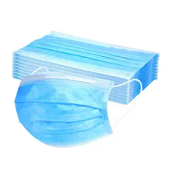 

Anti Dust Masks 50pcs Disposable Mask filter 3-Layer Face Mask add Anti Splash Mask Protective Face Shield 100pcs/50pcs/10pcs