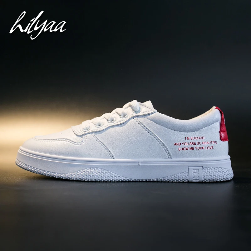 

2020 Spring Flats Woman White Sneakers PU Leather Footware Casual Sport Trainers Tenis Feminino Outdoor Laides Sneakers Women