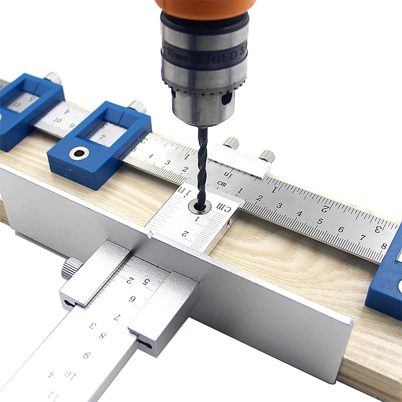 Cabinet Hardware Jig Detachable Hole Punch Jig Tool Center Drill Bit Guide Set Sleeve Cabinet Hardware Locator Wood Drilling Cabinet Hardware Jig Detachable Hole Punch Jig Tool Center Drill Bit Guide Set Sleeve Cabinet Hardware Locator Wood Drilling