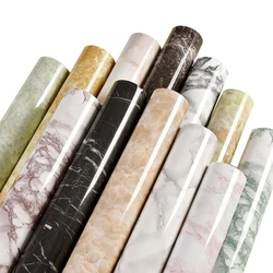 Marble Adhesive Vinyl Waterproof Film Countertop Kitchen Bathroom Self Adhesive Wallpaper PVC Waterproof Wall Stickers