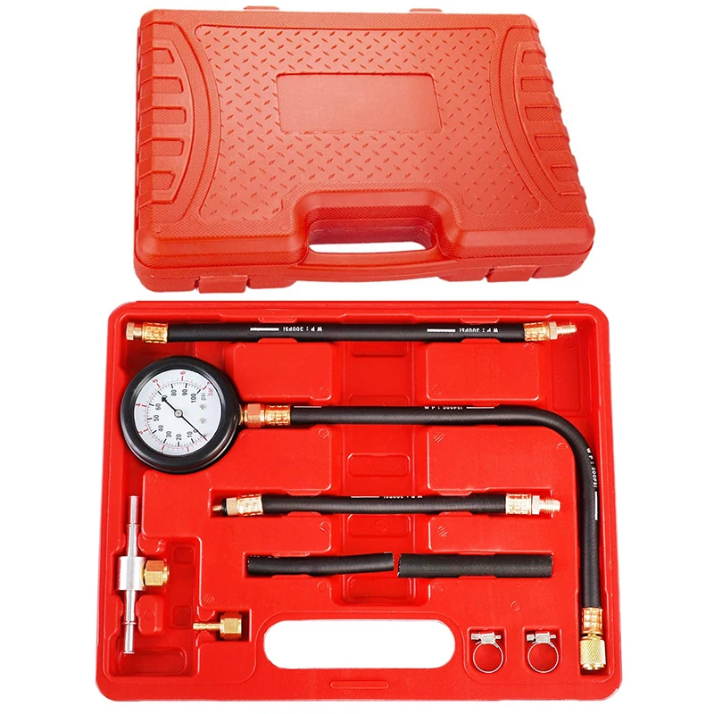 Fuel Injection Pump Pressure Tester Gauge Kit TU-113 Car Gasoline Gas Oil Injector Test Manometer Tool Set(0-100PSI/0-7Bar) | Автомобили и