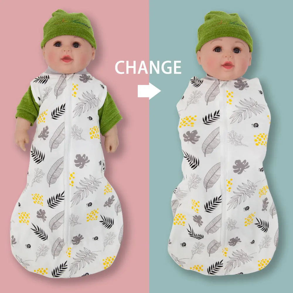 Newborn Baby Swaddle Sack Baby Blanket Newborn Bedding 100% Cotton Printed 0-6M Sleeping Bag Diaper Changing Swaddle Wrap Newborn Baby Swaddle Sack Baby Blanket Newborn Bedding 100% Cotton Printed 0-6M Sleeping Bag Diaper Changing Swaddle Wrap