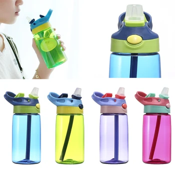 

Drinking Gift Outdoor Sports Kids Sports School Stocked Drinking Juice Water Plastic Bottle Student Cup Water Bottle With Straw