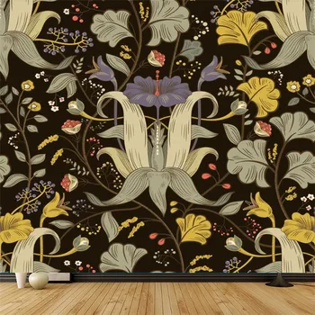 

Large 3D Wallpaper Mural Customized Abstract Retro European Pattern Background Wallpaper Mural