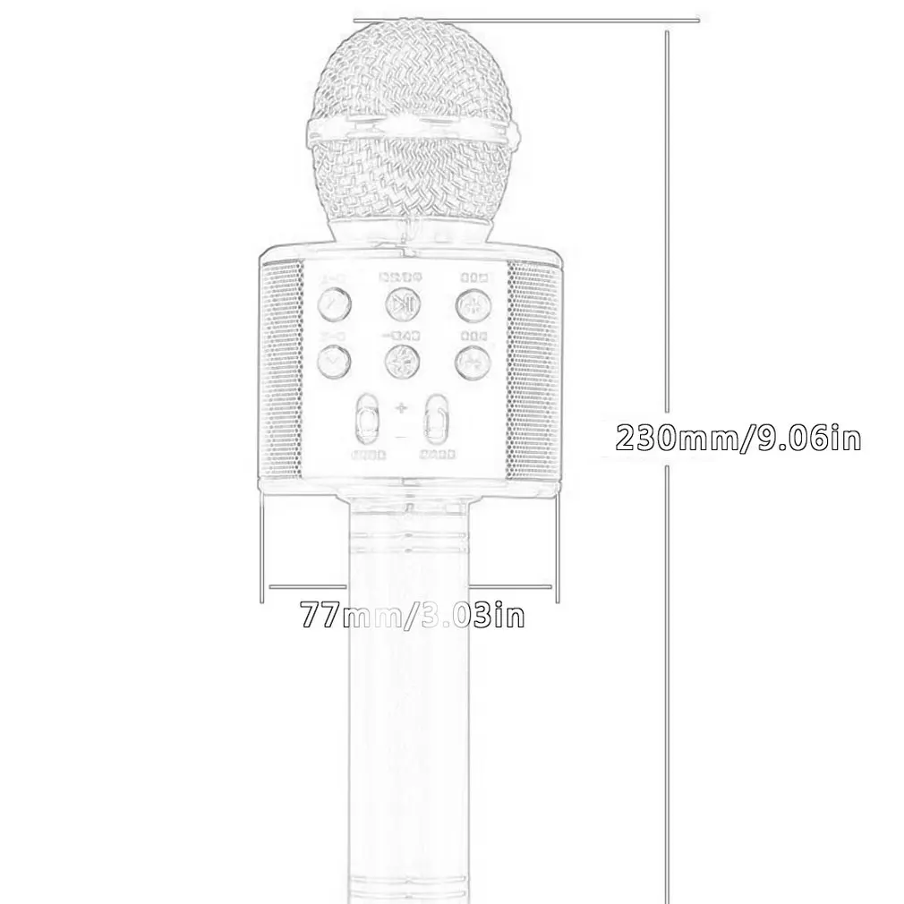 Bluetooth KTV беспроводной караоке ручной микрофон USB плеер динамик Портативный