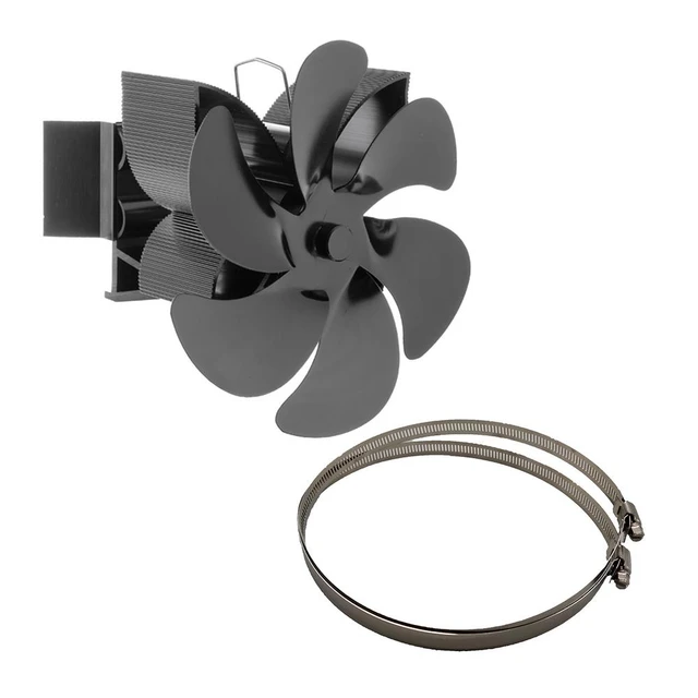 Heat Powered Wood Stove Fan with 6 Blades Fireplace Fan Heat Powered Quiet Fireplace  Wood Burning Booster Fan Heat Fan for Home - AliExpress