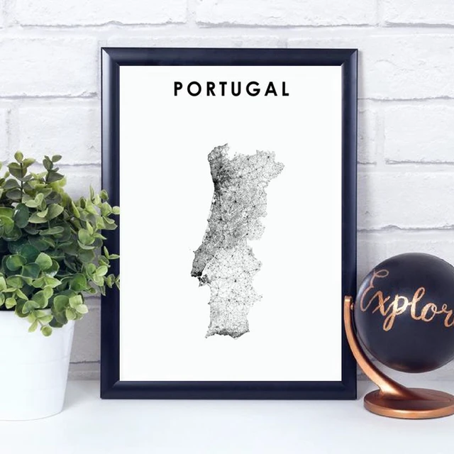 Poster - POSTERS (61X91) N25 - Mapa Portugal - Objecto derivado - Compra  música na