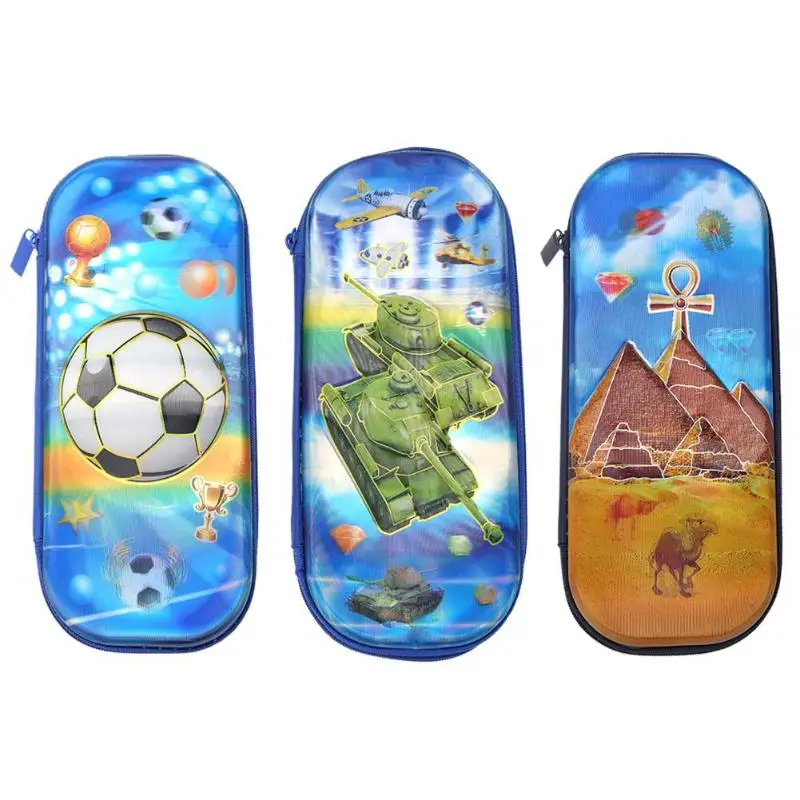 

Cute EVA Pencil Cases Bags Boy Tank Pattern Small Capacity Boxes School Supplies Necessary Office Acceptance Stationery Gadgets
