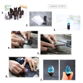 

DIY Material Epoxy Resin Crafts Sheet Transparent Plastic Jewelry Making Tools Accessories Pendant Bracelet Necklace Print High