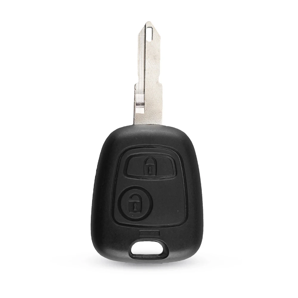 KEYYOU для peugeot 107 206 207 306 307 407 ключа автомобиля Fob ЗАМЕНА 2 кнопки пустой корпус для дистанционного ключа крышка чехол NE73 лезвие