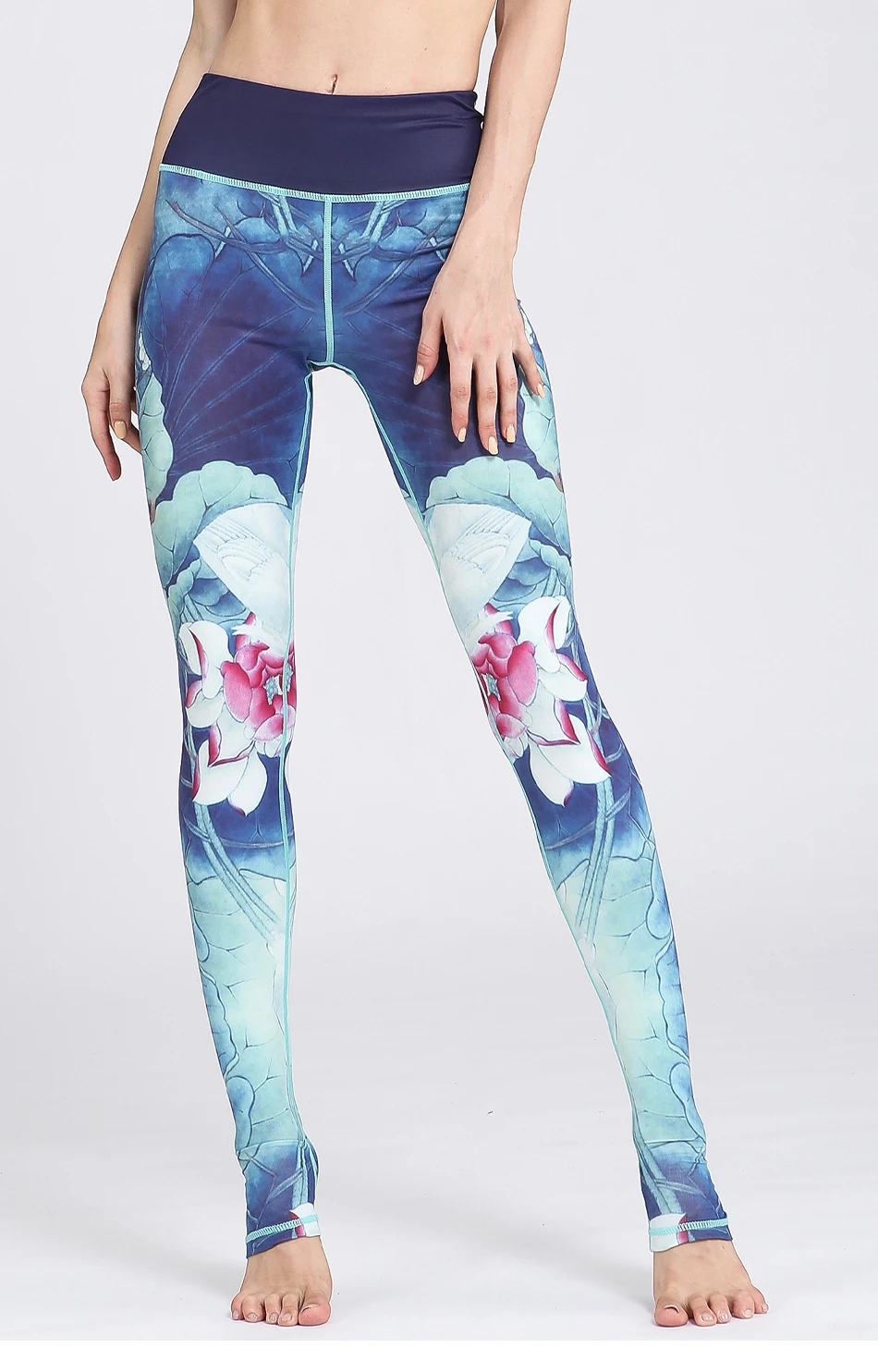 Floral gym leggings with awesome printed pattern