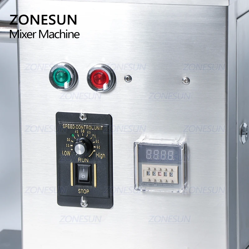 ZONESUN V2 Powder Mixing Machine Stainless Dry Powder Mixer Blender For Pills Candy Tablet Vitamin House Blending Machine