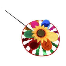 Красочная ветряная мельница в виде подсолнечника ветер Спиннер домашний сад двор декоративные детские игрушки