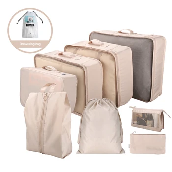 

6/7/8Pcs Travel Organizer Storage Bags Portable Luggage Organizer Clothes Tidy Pouch Suitcase Packing Laundry Bag Storage Case