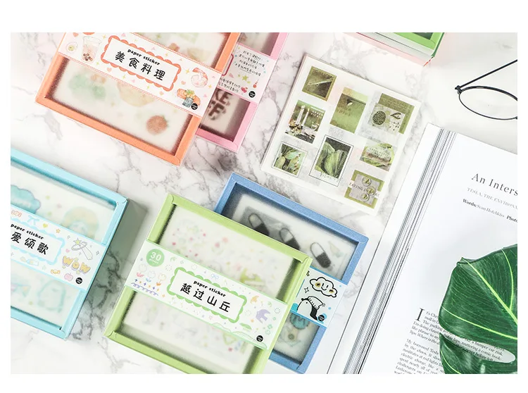 10 компл./лот Kawaii канцелярские наклейки с рисунком Ins соль дневник декоративные Мобильный наклейки Скрапбукинг ручные поделки наклейки