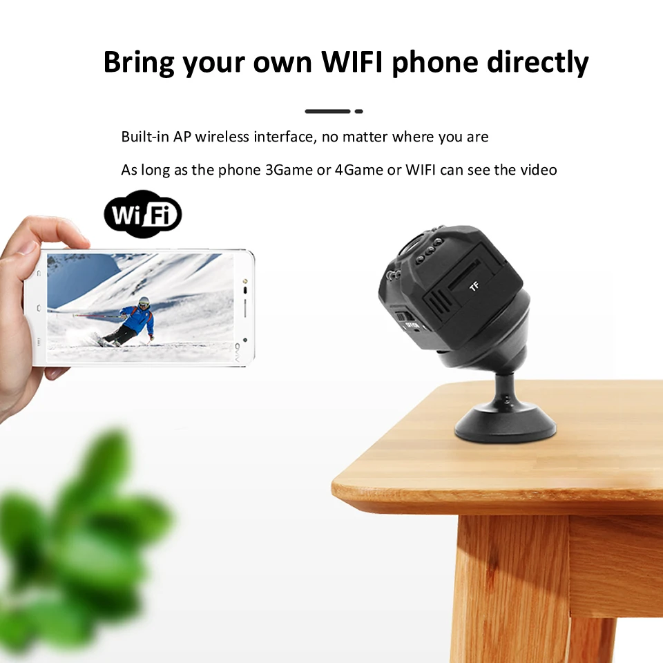 X5 Night Vision Wi-Fi Small Secret Micro Video Mini Camera Wifi IP Cam Microcamera Minicamera With Motion Sensor Full HD 1080p