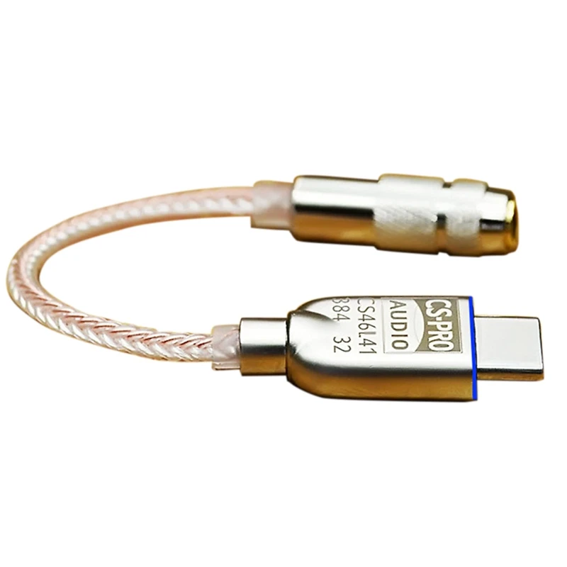 Цифровой Hi-Fi усилитель для наушников с разъемом Type-C на 3 5 мм чип Cs46L41
