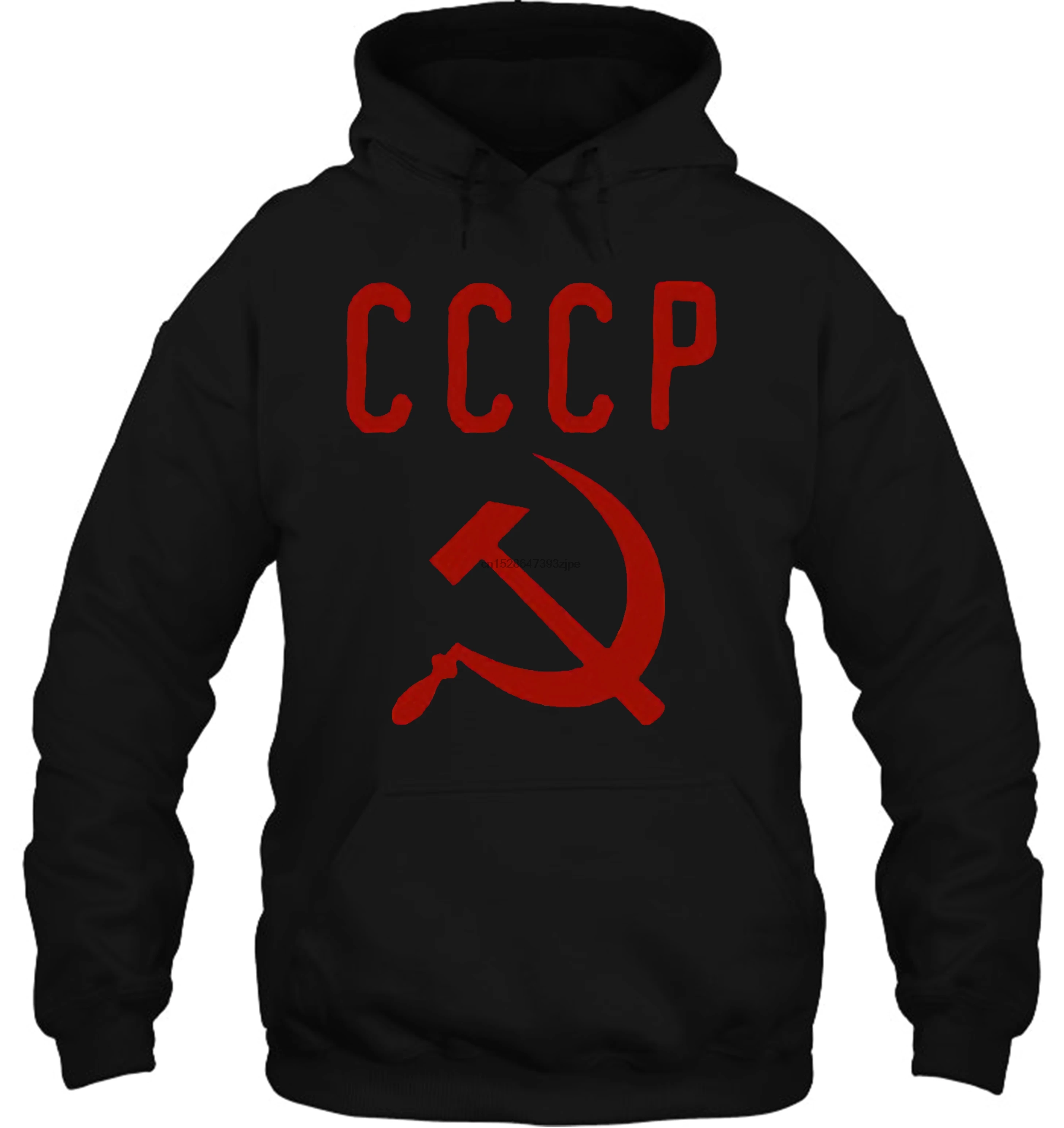 Мужская толстовка с принтом, рукав ccp, молот и серп, женская уличная одежда