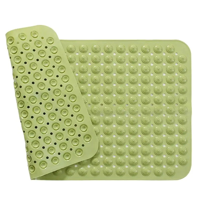 Olive Green 1 шт. Прочный ПВХ коврик для ванной комнаты коврик для ног Противоскользящий коврик для ног коврик для душа - Цвет: Olive Green