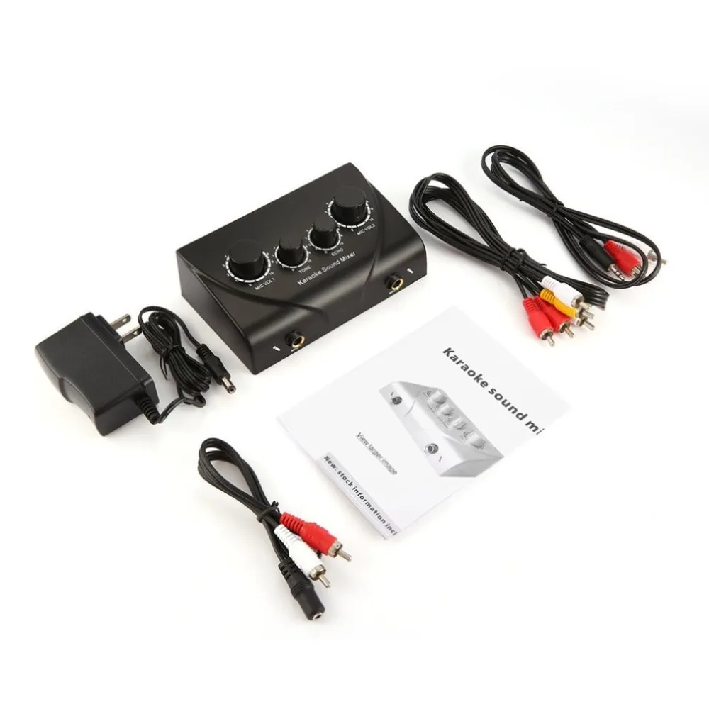 

Karaoke Reverb Microphone Amplifier Effect Amplifier Front Computer K Song Microphone Independent Adjustment Tone
