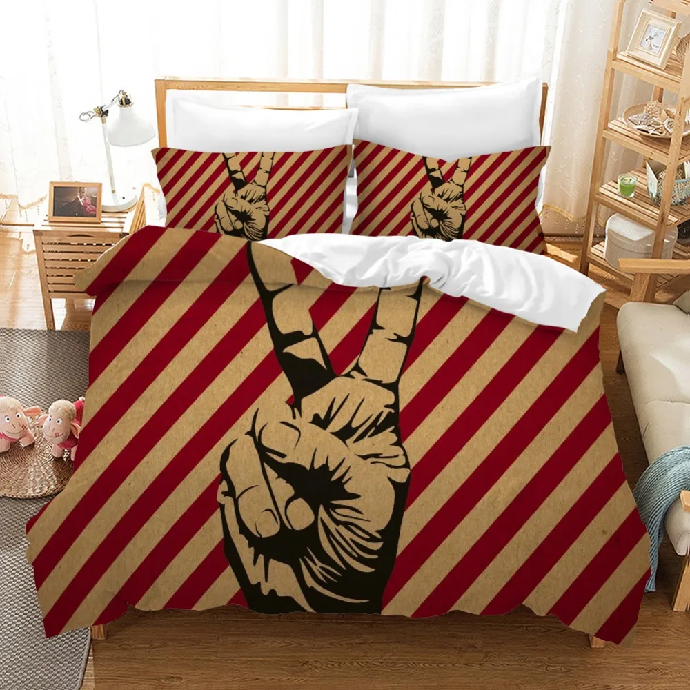 

Rock Music Bedding Set Sugar Skull Guitar Print Bed Linen Set Twin Full Queen King Size Bedclothes Microfiber Duvet Cover Set