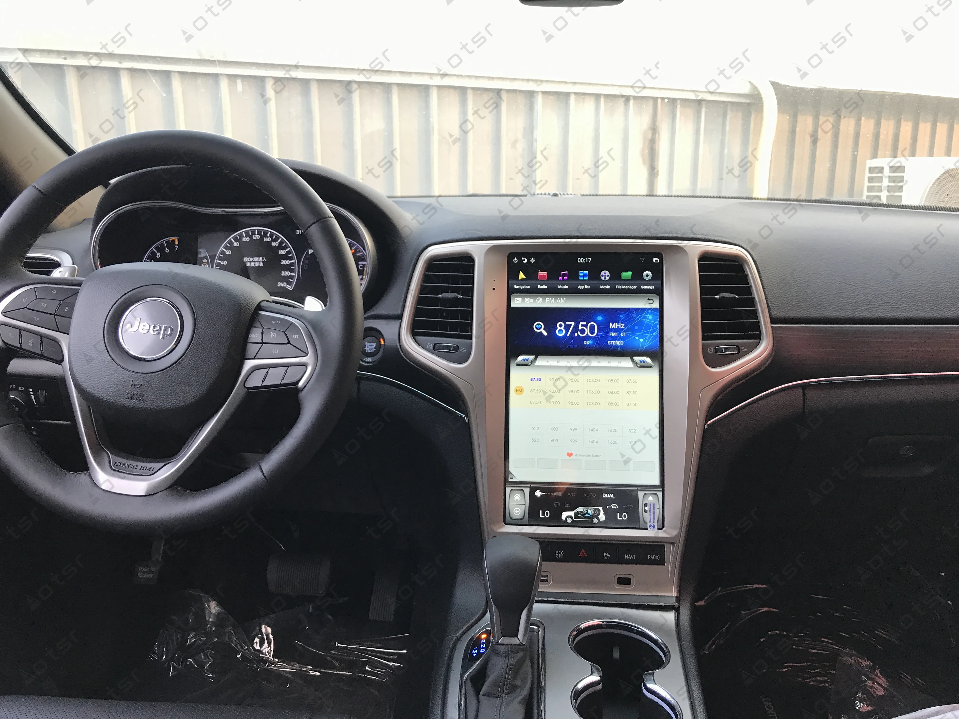 AOTSR 13," wifi DSP Android 8,1 Tesla стиль автомобиля gps навигация для JEEP Grand Cherokee 2010- Золотой мультимедийный плеер радио