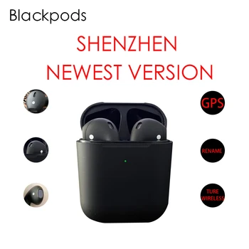 

Free Shipping 2020 Newest Original TWS Matte Black Airpodding 2 Wireless Headsets Earbuds Bluetooth Earphone Airbuds Pro