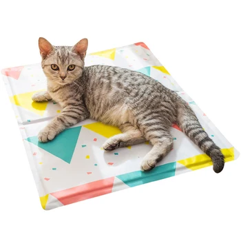 

Pet Cooling Mat Self Cool Gel Pad for Dogs Cats Sleeping Bed Cushion Summer Mattress Use Outdoor Indoor or in the Car