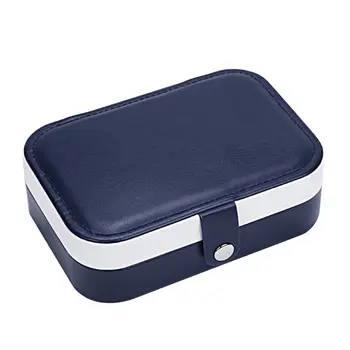 

2020 Multi-function Jewelry Storage Box Portable Double-layer Ring Necklace Organizer