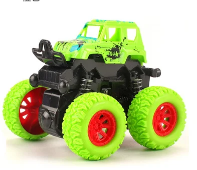 Трение Powered Mini Push and Go автомобиль грузовик jam Playset для мальчиков девочек зеленые детские машинки игрушки монстр грузовик инерции внедорожник трения - Цвет: green