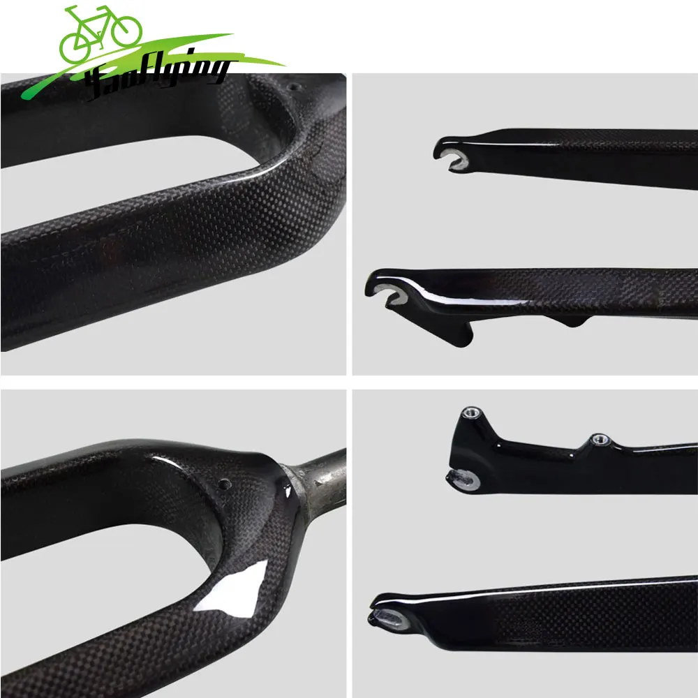 Airwolf 1-1/8 до 1-1/2 steerer углеродная вилка 29er 3K плетеная углеродная вилка mtb матовая или глянцевая 475 мм длина лезвия Углеродные вилки