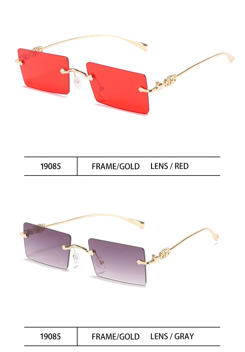 2021 Fashion Square Glasses Women Sunglasses Classic Vintage Metal Frame Eyeglasses Male Female Luxury Sun Glasses Uv400