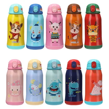 

Cartoon Thermos Bottle Vacuum Flask Thermo Stainless Steel Water Bottles Cute Puppy Shark Dinosaur Insulated Cup Kids Xmas Gift