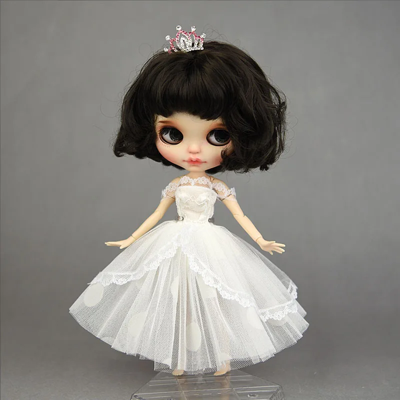 6 шт./лот, разноцветное платье принцессы для Blythe Doll, свадебные платья для Blythe Doll, вечернее платье, комплекты одежды для кукол