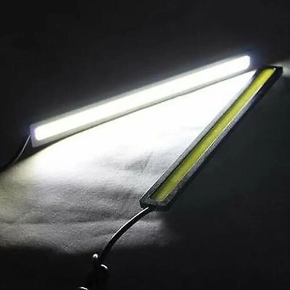 6X12 V водонепроницаемый Белый DRL COB светодиодный полосатый свет для бара для кемпинга Караван Лодка автомобиль