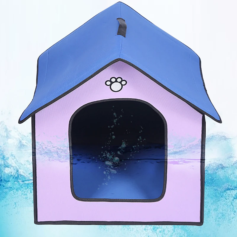 Foldable Pet Dog House Portable Dogs Room Outdoor Removable Waterproof Soft Kennel Nest For Dogs Cats Small Animals Pet Products