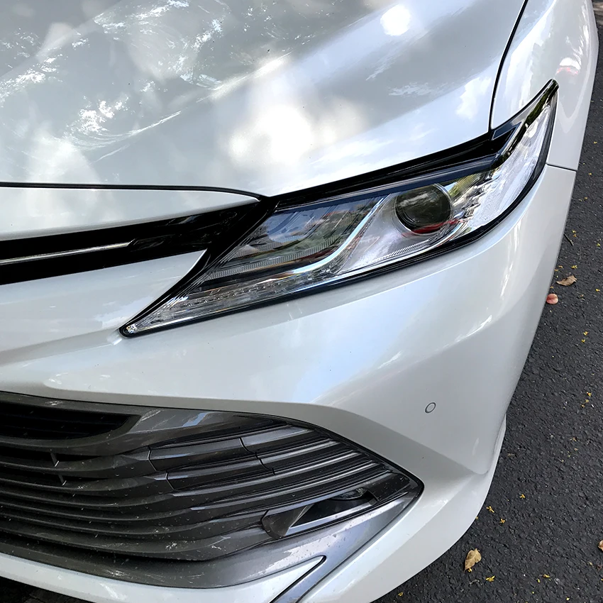 Для Toyota Camry 2018 + автомобильные фары брови наклейки на веки накладка ABS аксессуары