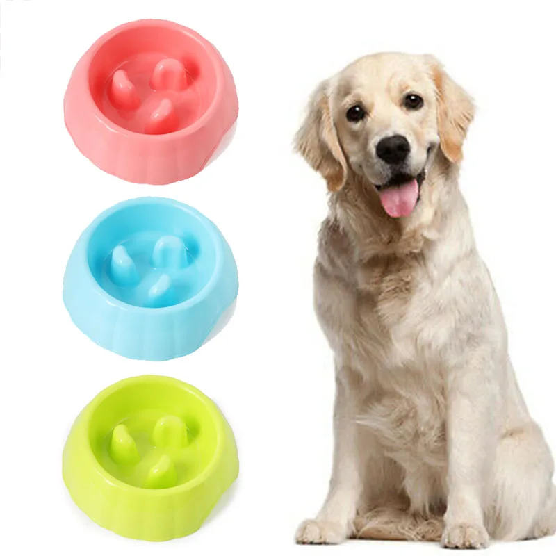 Pet Dog Slow Down Eating Feeder Dish Bowel Puppy Feeding Bowls Anti Choke Pet Dog Feeding Bowls