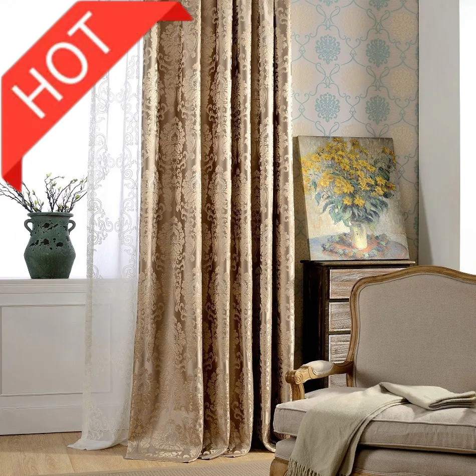 Европейские шторы из Дамаска для гостиной роскошные жаккардовые занавески