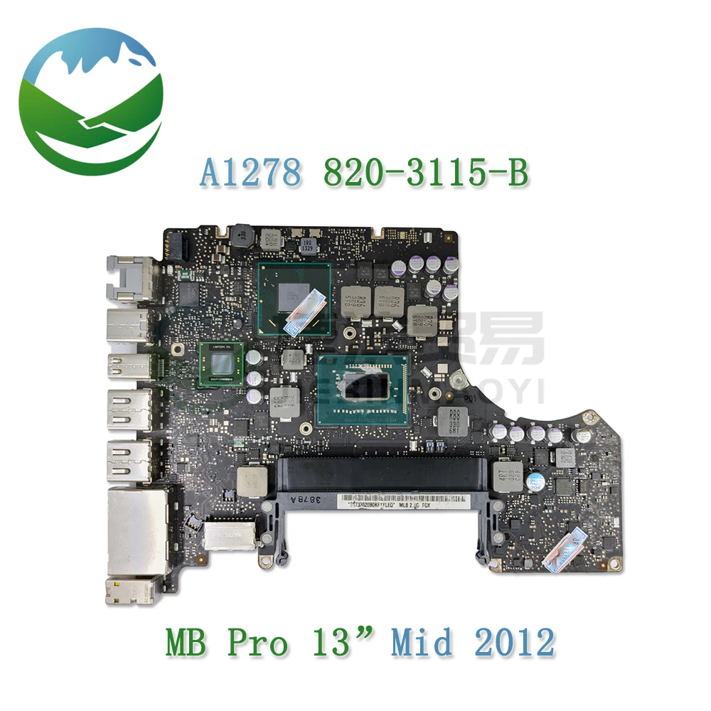 Scheda Madre Originale A1278 Per Macbook Pro 2012 13 "A1278 Scheda Logica I5 2.5Ghz / I7 2.9Ghz Md101 Md102 Muslimc 2554