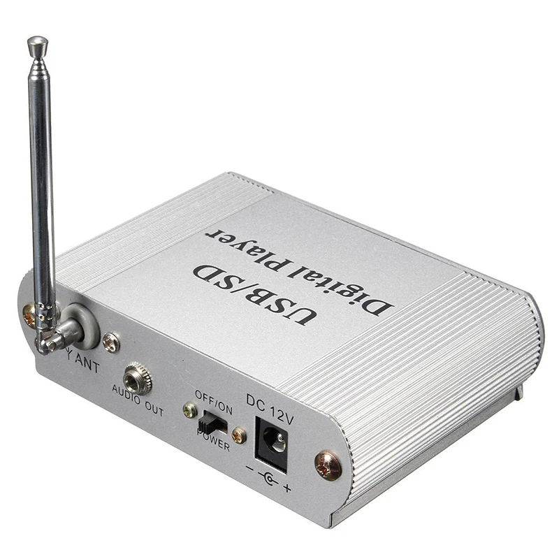 Мини Автомобильный USB цифровой светодиодный SD аудио усилитель MP3 декодер SD/MMC карта U Stick FM радио плеер Пульт дистанционного управления c