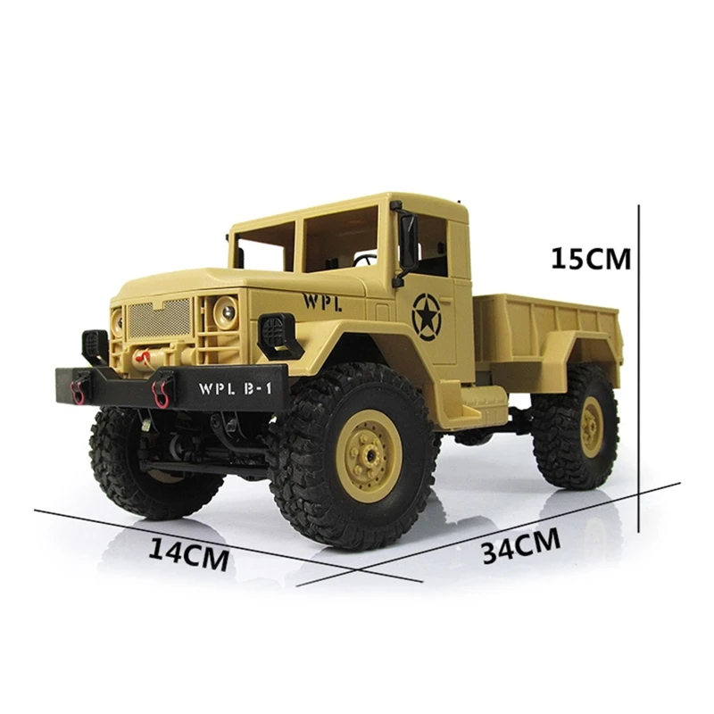 

2.4G Controller 1:16 Scale Military Four-wheel Drive RC Rock Crawler Car R7RB