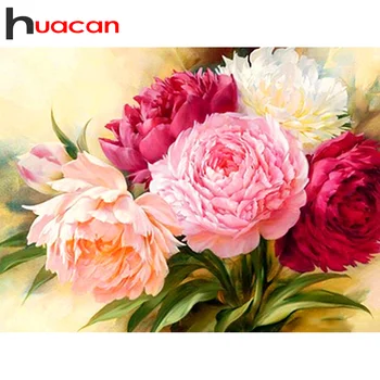 

Huacan DIY Diamond Painting 5d Flower Full Square&Round Diamond Embroidery Chrysanthemum Decoration Home Art Kit