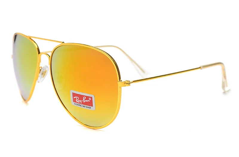 Классические стили RayBan RB3026 Авиатор Открытый glassate RayBan для мужчин/женщин ретро удобные УФ Защита 3026 поляризационные - Цвет линз: RB3026 02