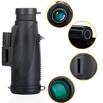 

Professional 12x50 Monocular Powerful Telescope Waterproof Mobile Outdoor Night Vision Military Eyepiece Hand Lens Hunting Tools
