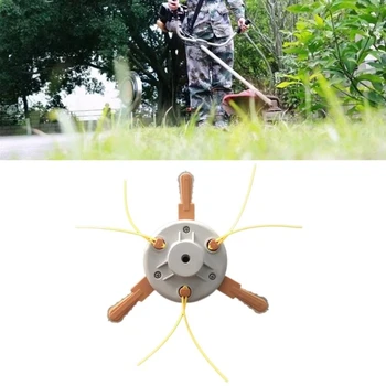 

Lawnmower Dual Use Nylon Hay Mower Blade Head Weeder Working Garden Lawn Accessories Tool