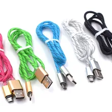 Кабель Micro USB 1 м для iPhone X XR 6 7 8 samsung S4 S5 S6 S7 Xiaomi Huawei Android Micro провода зарядный кабель для мобильного телефона