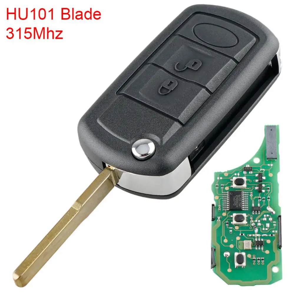 

1pcs 315MHz 3 Buttons Remote Car Key Fob with ID46 Chip and HU101 Blade fit for Range Rover / Sport Land Rover Discovery 3